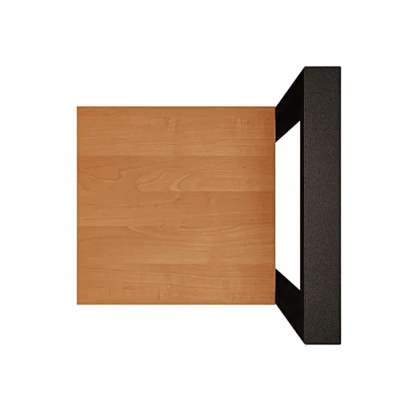 Metalowy Hoker loft z oparciem - Olcha