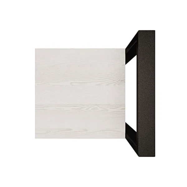Metalowy Hoker loft z oparciem - Sosna
