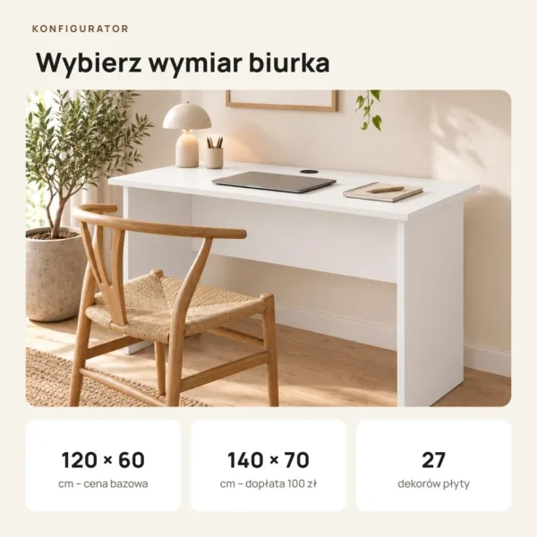 Biurko do pracy - Białe