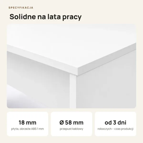 Biurko do pracy - Białe