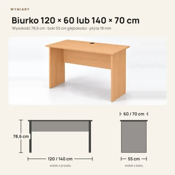 Biurko do pracy - Buk