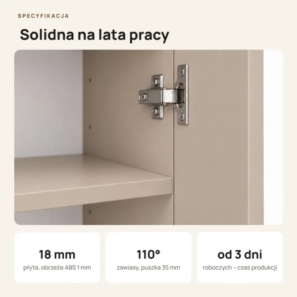 Szafa biurowa na segregatory - Cappuccino