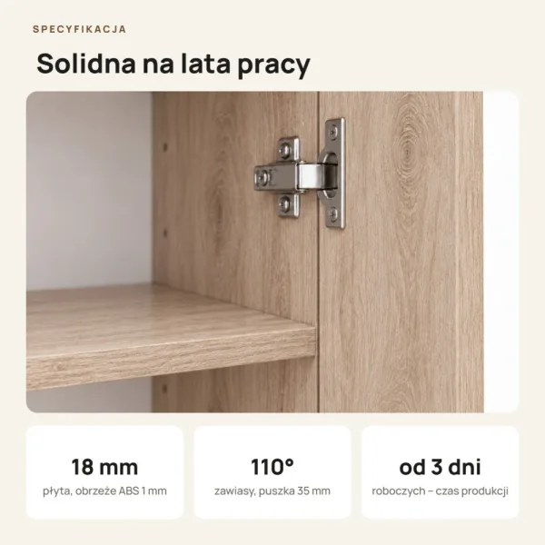 Szafa biurowa na segregatory - Dąb Sonoma