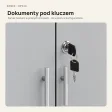Szafa biurowa na segregatory - Szara