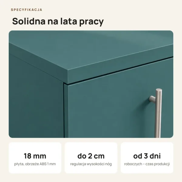 Komoda biurowa na dokumenty - Zielona