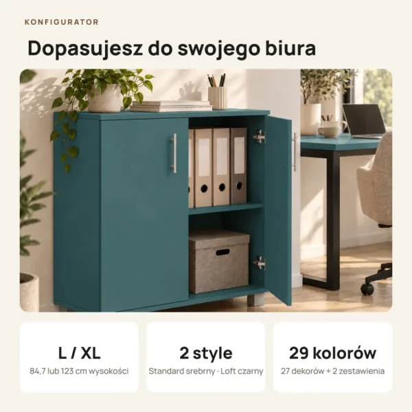Komoda biurowa na dokumenty - Zielona