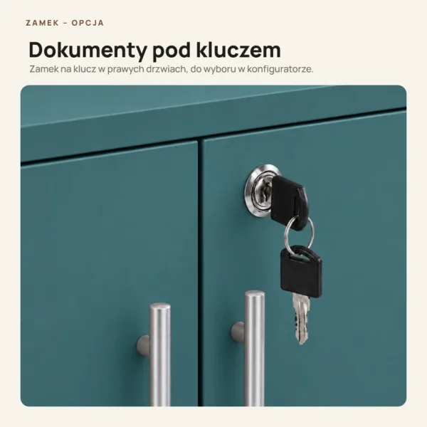 Komoda biurowa na dokumenty - Zielona