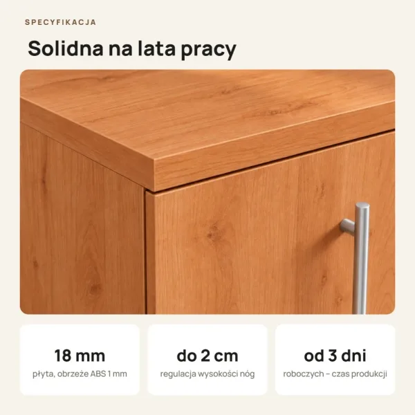 Komoda biurowa na dokumenty - Olcha
