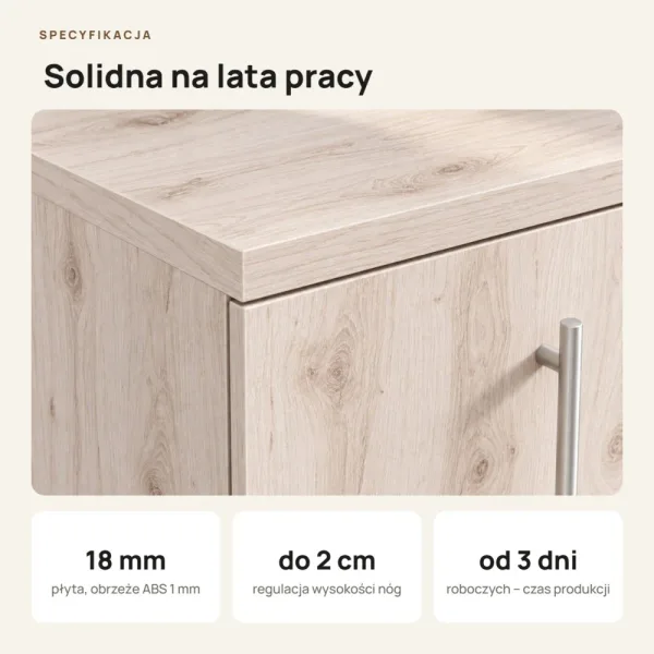 Komoda biurowa na dokumenty - Sosna