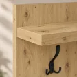 Wieszak ścienny - Dąb Artisan - Na ubrania