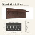 Wieszak ścienny -  Wenge - Na ubrania