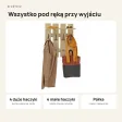 Wieszak ażurowy - Dąb Artisan - Na ubrania