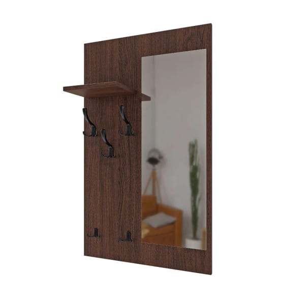 Wieszak z lustrem - Wenge