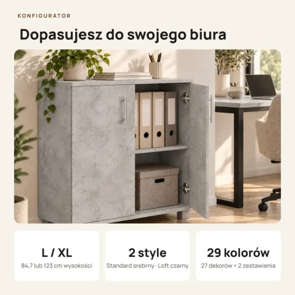 Komoda biurowa na dokumenty - Beton
