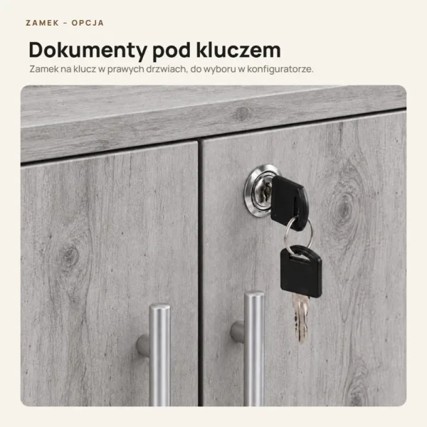 Komoda biurowa na dokumenty - Beton