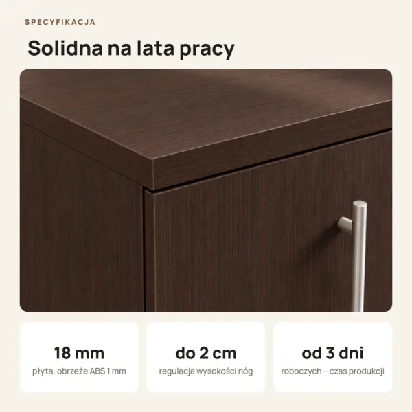 Komoda biurowa na dokumenty - Wenge