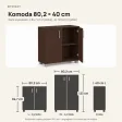 Komoda biurowa na dokumenty - Wenge