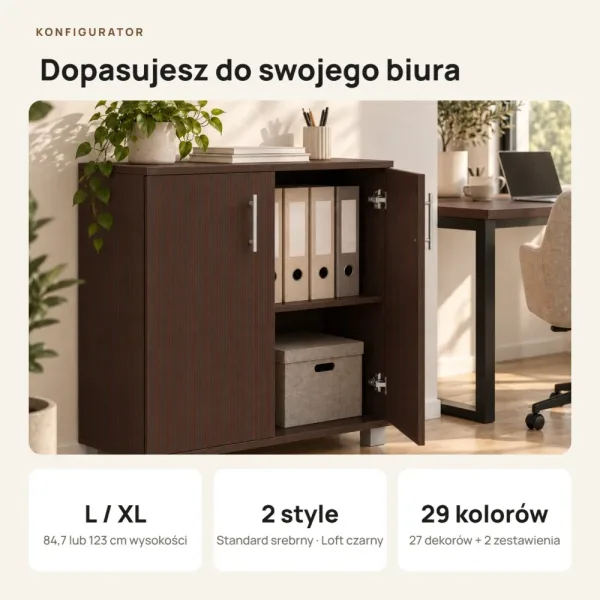 Komoda biurowa na dokumenty - Wenge