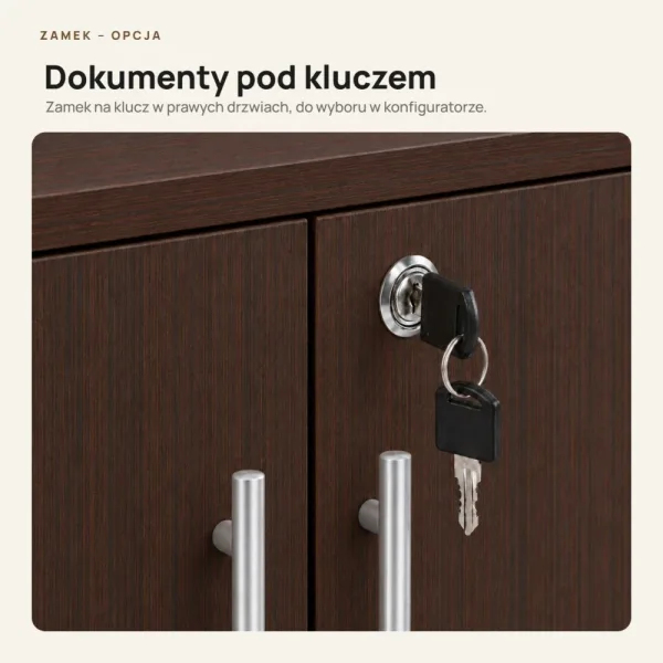 Komoda biurowa na dokumenty - Wenge