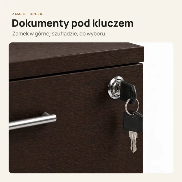 Kontenerek pod biurko - Wenge