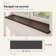 Parapet wewnętrzny na wymiar - Wenge