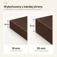 Parapet wewnętrzny na wymiar - Wenge