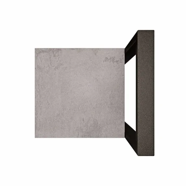 Metalowy Hoker loft z oparciem - Beton