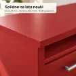 Biurko szkolne narożne Aga - Czerwone