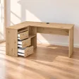 Biurko szkolne narożne Aga - Dąb Artisan