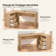 Biurko szkolne narożne Aga - Dąb Artisan