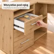 Biurko szkolne narożne Aga - Dąb Artisan