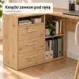Biurko szkolne narożne Aga - Dąb Artisan