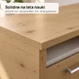 Biurko szkolne narożne Aga - Dąb Artisan