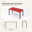 Biurko gamingowe - Czerwone