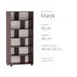 Regał z półkami Marek - Wenge
