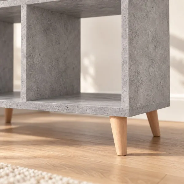 Regał skandynawski schodkowy beton - Kolekcja Scandi