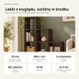 Regał skandynawski schodkowy wenge - Kolekcja Scandi