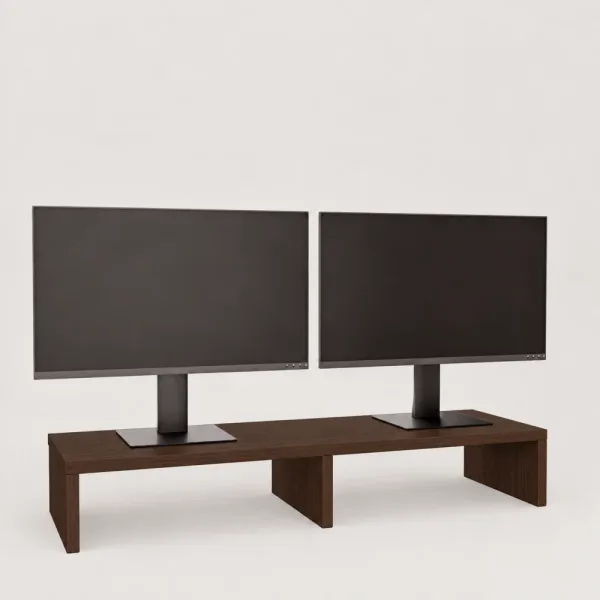 Podwójna podstawka pod monitor - Wenge