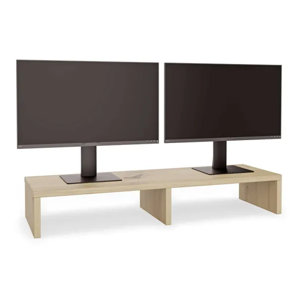 Podwójna podstawka pod monitor - Dąb Artisan