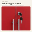 Szafa biurowa na segregatory - Czerwona