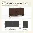 Komoda metalowa wenge - kolekcja Metalove