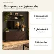 Komoda metalowa wenge - kolekcja Metalove