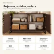 Komoda metalowa wenge - kolekcja Metalove