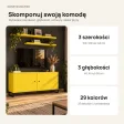 Komoda metalowa żółty - kolekcja Metalove