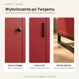Komoda metalowa czerwony - kolekcja Metalove