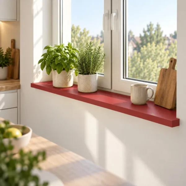 Parapet wewnętrzny na wymiar - Czerwony