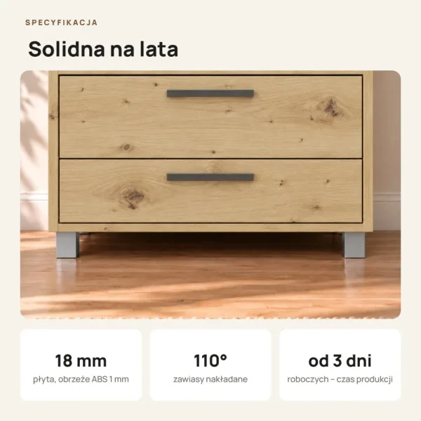 Szafa z szufladami Kamil - Dąb Artisan