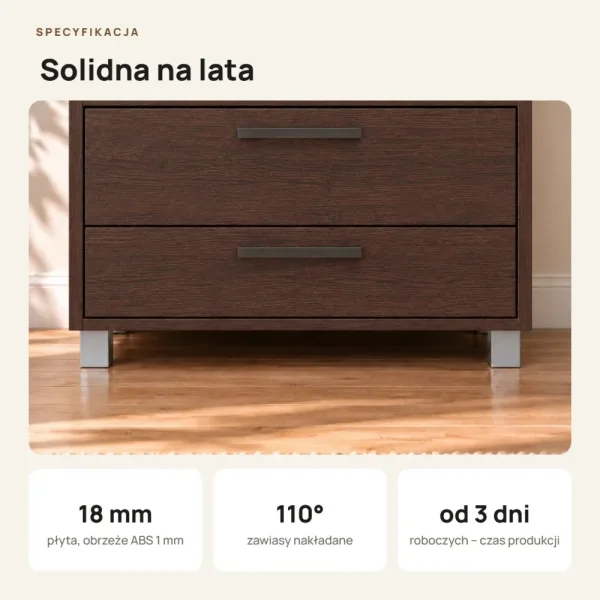 Szafa z szufladami Kamil - Wenge