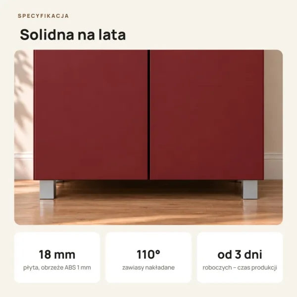 Szafa podwójna - Czerwona