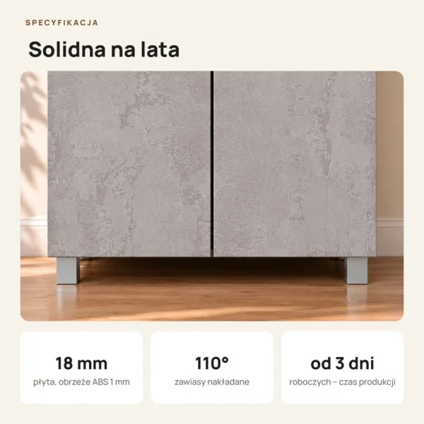 Szafa podwójna - Beton